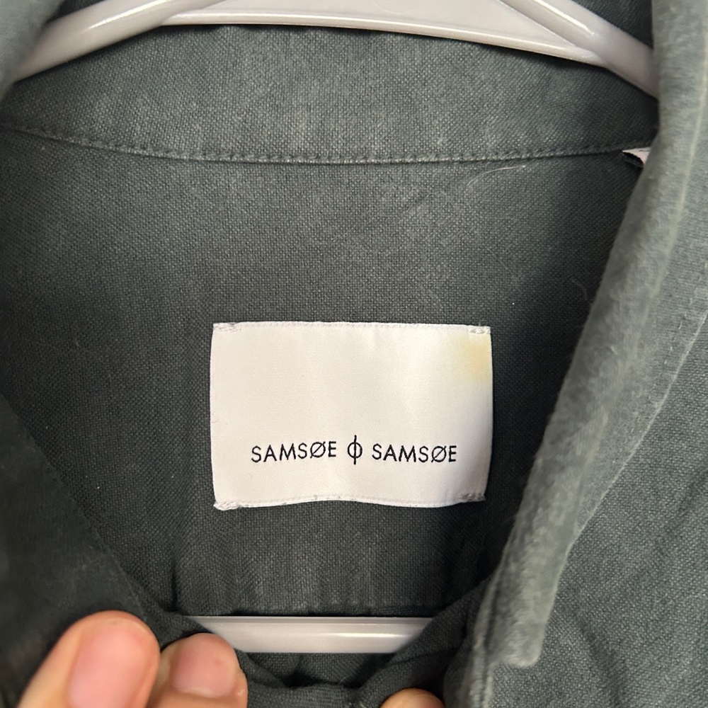 Samsøe Samsøe Green button down - Picture 2 of 3